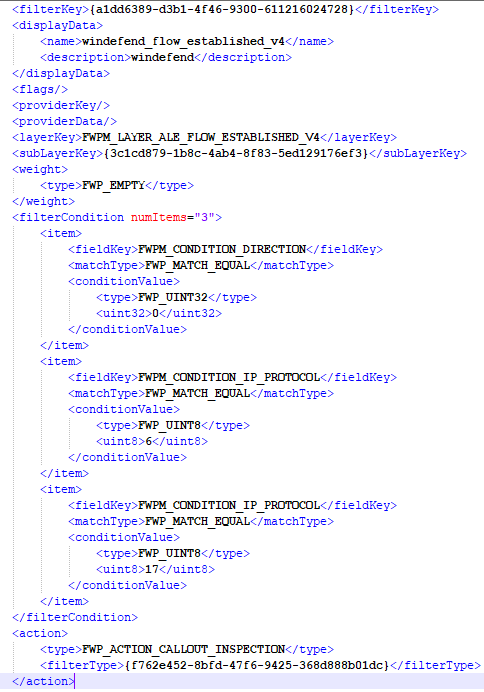 WFP XML extract